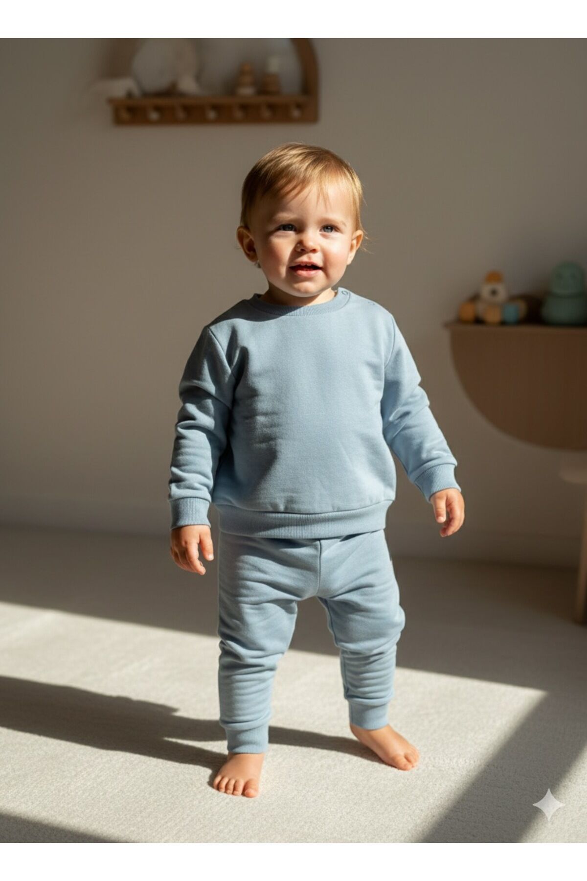 Basic Çocuk Eşofman Takımı Mavi