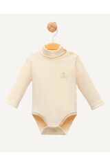 Balıkçı Yaka Uzun Kollu Body Ekru