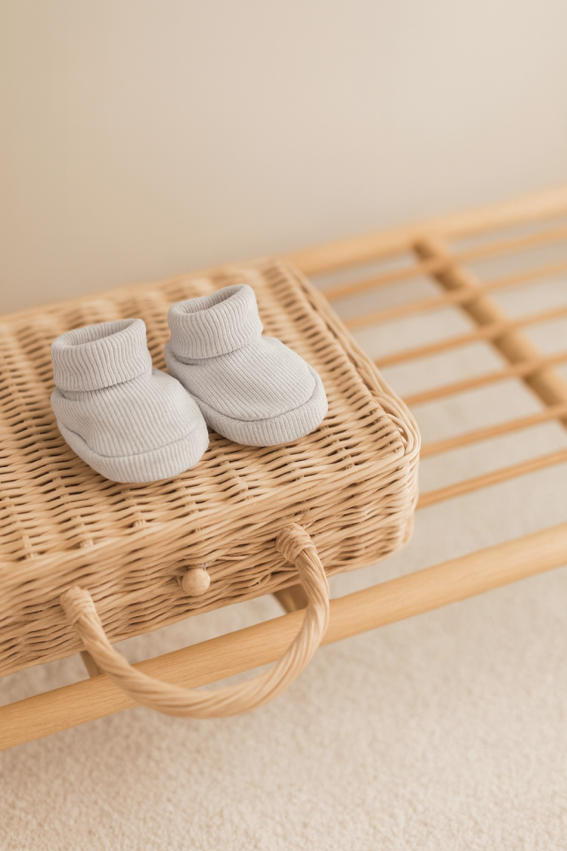 Fitilli Esnek Erkek Bebek Patik Seti 4'lü