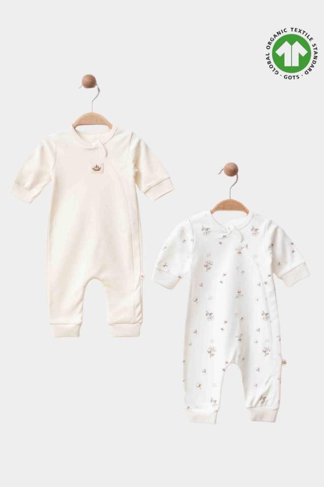 Tiny Dream Premium Organik Pamuk 2’li Bebek Tulum